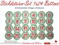 Preview: Stickdatei-Set 24 Adventskalender-Anhänger zur Weihnachtszeit 1x24 Buttons für 20x30cm Stickrahmen S024